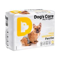 Fralda Higiênica Dogs Care Ecofralda para Cães Machos 12 Unidades - Tamanho M