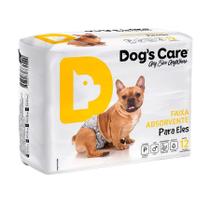 Fralda Higiênica Dogs Care Ecofralda para Cães Machos 12 Unidades - Tamanho P