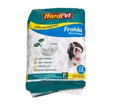 Fralda Higiênica Hard Pet Cães Machos 12 Unidades Tamanho P