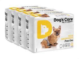 Fralda Higiênica P/cães Fêmeas Dog's Care 48 Unidades Tam M