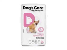 Fralda Higiênica P/cães Fêmeas Dog's Care 48 Unidades Tam P