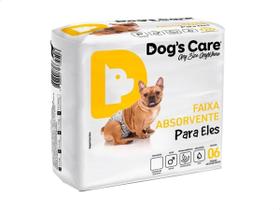 Fralda Higiênica P/cães Macho Dog's Care 06 Unidades Tam P