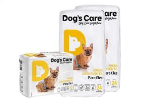 Fralda Higiênica P/cães Macho Dog's Care 60 Unidades Tam M
