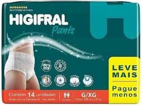Fralda Higifral G/XG - C/ 14 Un Fralda Higifral G/XG - C/ 14 Un