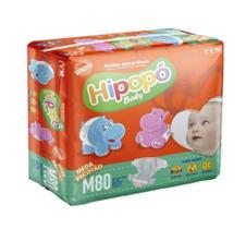 Fralda hipopo baby hiper pacotão m c/70