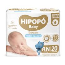 Fralda Hipopó Baby Recém Nascido RN 20 unidades Fralda Hipopó Baby Recém Nascido RN 20 unidades