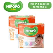 Fralda Hipopó Kit com 2 pacotes
