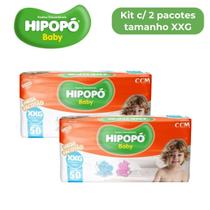 Fralda Hipopó Kit com 2 pacotes