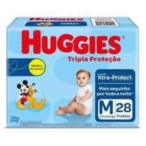 Fralda Huggies Disney Tripla Proteção Jumbo M com 28unidades