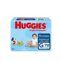 Fralda Huggies Disney Tripla Proteção Tam G de 9 a 12,5 kg C/ 78 Unidades
