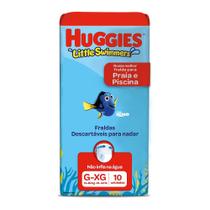 Fralda Huggies Little Swimmers Tamanho G/XG Pacote com 10 Fraldas Descartáveis