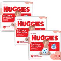 Fralda Huggies Máxima Proteção 3 Pacotes