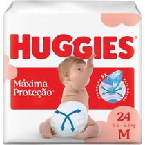 Fralda Huggies Máxima Proteção M com 24 unidades