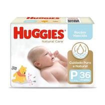 Fralda Huggies Natural Care P 36 Unidades