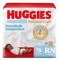 Fralda Huggies Natural Care Suavidade Insuperavel RN Fralda Huggies Natural Care Suavidade Insuperavel RN