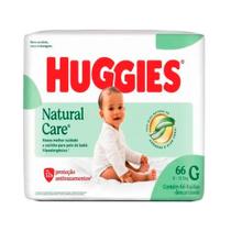 Fralda Huggies Natural Care Tamanho G com 66 Unidades Descartáveis