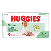Fralda Huggies Natural Care Tamanho M 78 Unidades Descartáveis