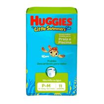 Fralda Huggies Para Piscina Little Swimmers Praia e Piscina Tamanho P/M com 11 unidades