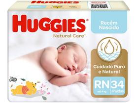 Fralda Huggies Premium Natural Care Tam. RN
