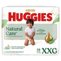 Fralda Huggies Premium Natural Care Tamanho XXG 54 Unidades Descartáveis Fralda Huggies Premium Natural Care Tamanho XXG 54 Unidades Descartáveis