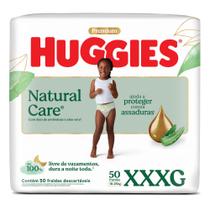 Fralda Huggies Premium Natural Care Tamanho XXXG 50 Unidades Descartáveis Fralda Huggies Premium Natural Care Tamanho XXXG 50 Unidades Descartáveis