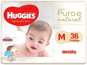 Fralda Huggies Premium Puro e Natural - Tam. M 5,5 a 9,5Kg 36 Unidades Fralda Huggies Premium Puro e Natural - Tam. M 5,5 a 9,5Kg 36 Unidades