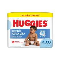 Fralda Huggies Rápida Absorção 1 Unidade Tamanhos P, M, XG ou XXG