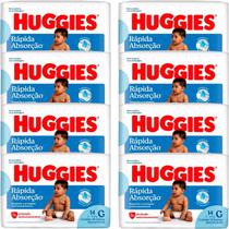 Fralda Huggies Rápida Absorção G 8 Pacotes