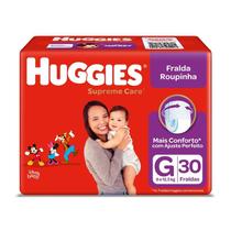 Fralda Huggies Roupinha Supreme Care G 30 Unidades