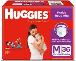 Fralda Huggies Roupinha Supreme Care M 36 Unidades