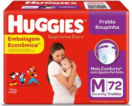 Fralda Huggies Roupinha Supreme Care M 72 Unidades