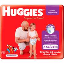 Fralda Huggies Roupinha Supreme Care Mega Xxg 24 Unidades Fralda Huggies Roupinha Supreme Care Mega Xxg 24 Unidades