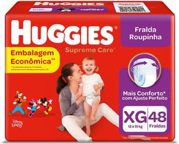 Fralda Huggies Roupinha Supreme Care XG 48 Unidades
