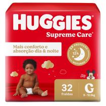 Fralda Huggies Supreme Care G 32 Unidades