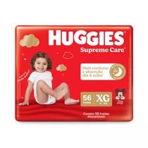 Fralda Huggies Supreme Care Hiper Tamanho XG 56 Un Kimberly