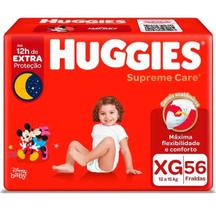 Fralda Huggies Supreme Care Hiper XG Com 56 Unidades