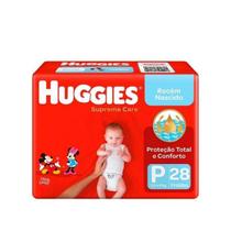 Fralda Huggies Supreme Care Jumbo P 28 Unidades - Turma Da Monica Fralda Huggies Supreme Care Jumbo P 28 Unidades - Turma Da Monica