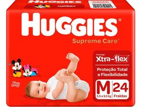 Fralda Huggies Supreme Care M com 24 unidades