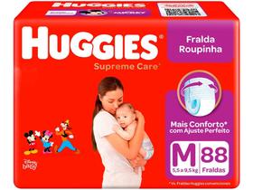 Fralda Huggies Supreme Care Roupinha Calça - Tam. M 5,5kg a 9,5kg 88 Unidades