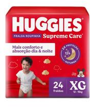 Fralda Huggies Supreme Care Roupinha XG 24 fraldas Fralda Huggies Supreme Care Roupinha XG 24 fraldas