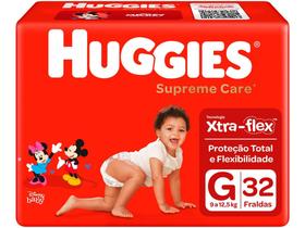 Fralda Huggies Supreme Care - Tam. G 9 a 12,5kg 32 Unidades