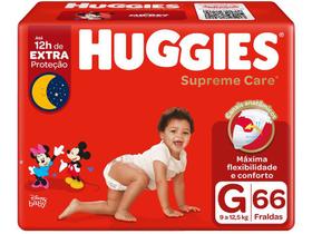 Fralda Huggies Supreme Care Tam. G - 9 até 12,5kg 66 Unidades