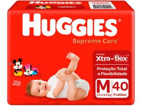 Fralda Huggies Supreme Care - Tam. M 5,5 a 9,5kg 40 Unidades Fralda Huggies Supreme Care - Tam. M 5,5 a 9,5kg 40 Unidades