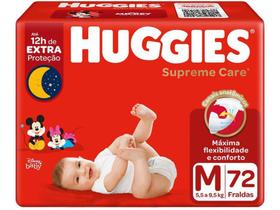 Fralda Huggies Supreme Care Tam. M - 5,5 até 9,5kg 72 Unidades