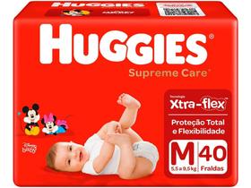 Fralda Huggies Supreme Care Tam. M 5,5Kg a 9,5kg 40 Unidades