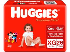 Fralda Huggies Supreme Care - Tam. XG 12 a 15kg 26 Unidades