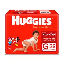 Fralda Huggies Supreme Care Tamanho G Mega 32 Unidades Descartáveis