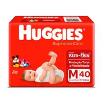 Fralda Huggies Supreme Care Tamanho M Mega 40 Unidades Descartáveis