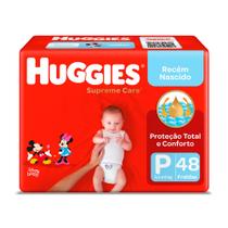 Fralda Huggies Supreme Care Tamanho P Mega 48 Unidades Descartáveis