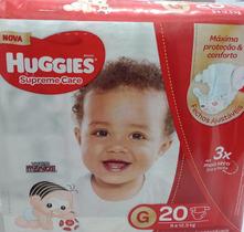 Fralda Huggies Supreme Care Turma da Monica Tamanho G com 20 Fraldas